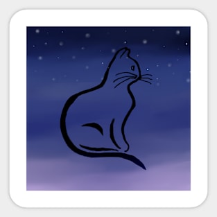 Cosmic Cat Sticker